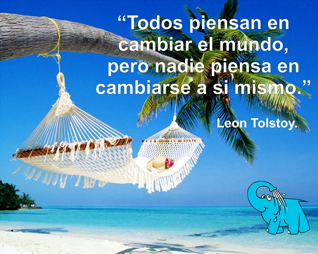 Una Enseñanza de León Tolstoi en la Frase del Día del Elefante Azul de Avilés.